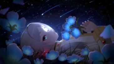 弗里伦星夜花田动态壁纸