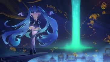 初音未来极光动态壁纸