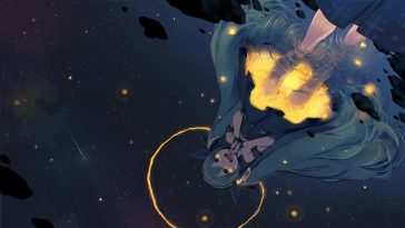 初音未来玩水动态壁纸