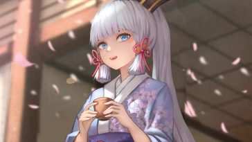 绫香喝茶动态壁纸