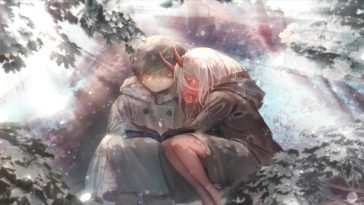 《Darling In The Franxx》雪中动漫女孩动态壁纸