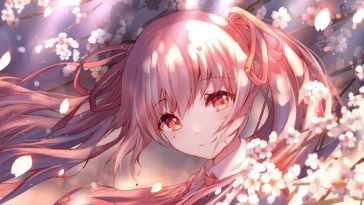 樱花动漫女孩动态壁纸