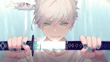 武士动漫动态壁纸：剑中锦葵