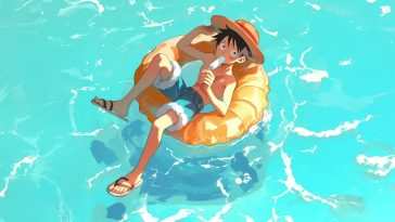 Luffy夏日漂浮连体衣动态壁纸