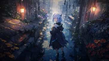 动漫女孩雨巷动态壁纸