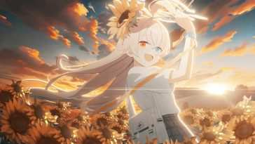 星野日落向日葵动态壁纸