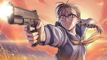 动漫女孩射击动态壁纸