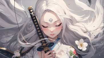 武士动漫女孩动态壁纸