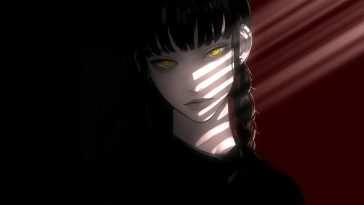 《电锯人》动态壁纸：马基马黄眼恶魔女孩