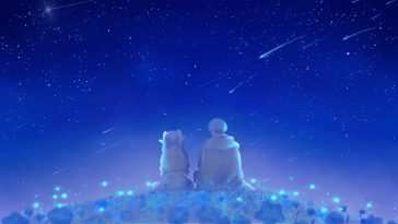 星夜动态壁纸：希梅尔与弗里伦的奇幻之旅