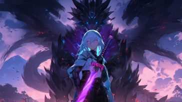 动漫少女龙战士动态壁纸
