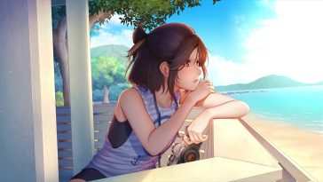 夏日动漫女孩动态壁纸