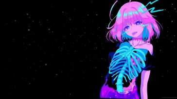 动漫女孩骨架动态壁纸