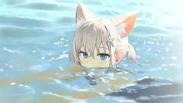 水蓝色档案动态壁纸