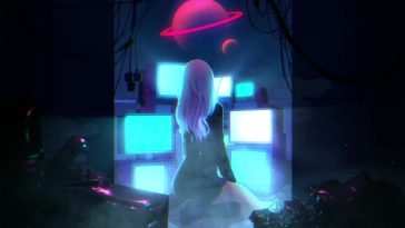 动漫女孩土星经典电视动态壁纸