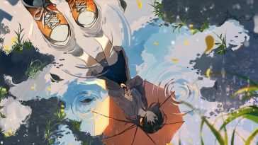 雨伞动漫女孩动态壁纸