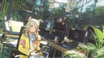 动漫女孩花园动态壁纸