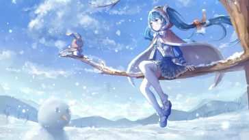初音未来雪景动态壁纸
