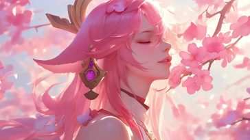 樱花动态壁纸：受元信雅美子影响的美景