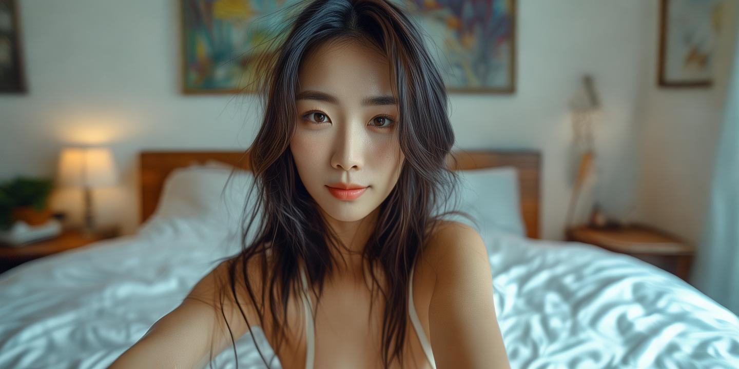 生成一张 9:16 竖版写实感人物照片，参考高级手机自拍质感