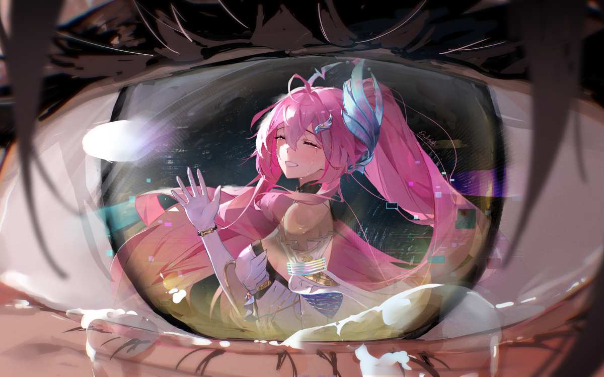 粉色长发女孩