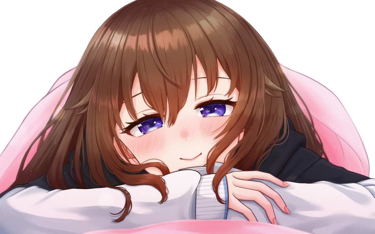 长发紫眼女孩