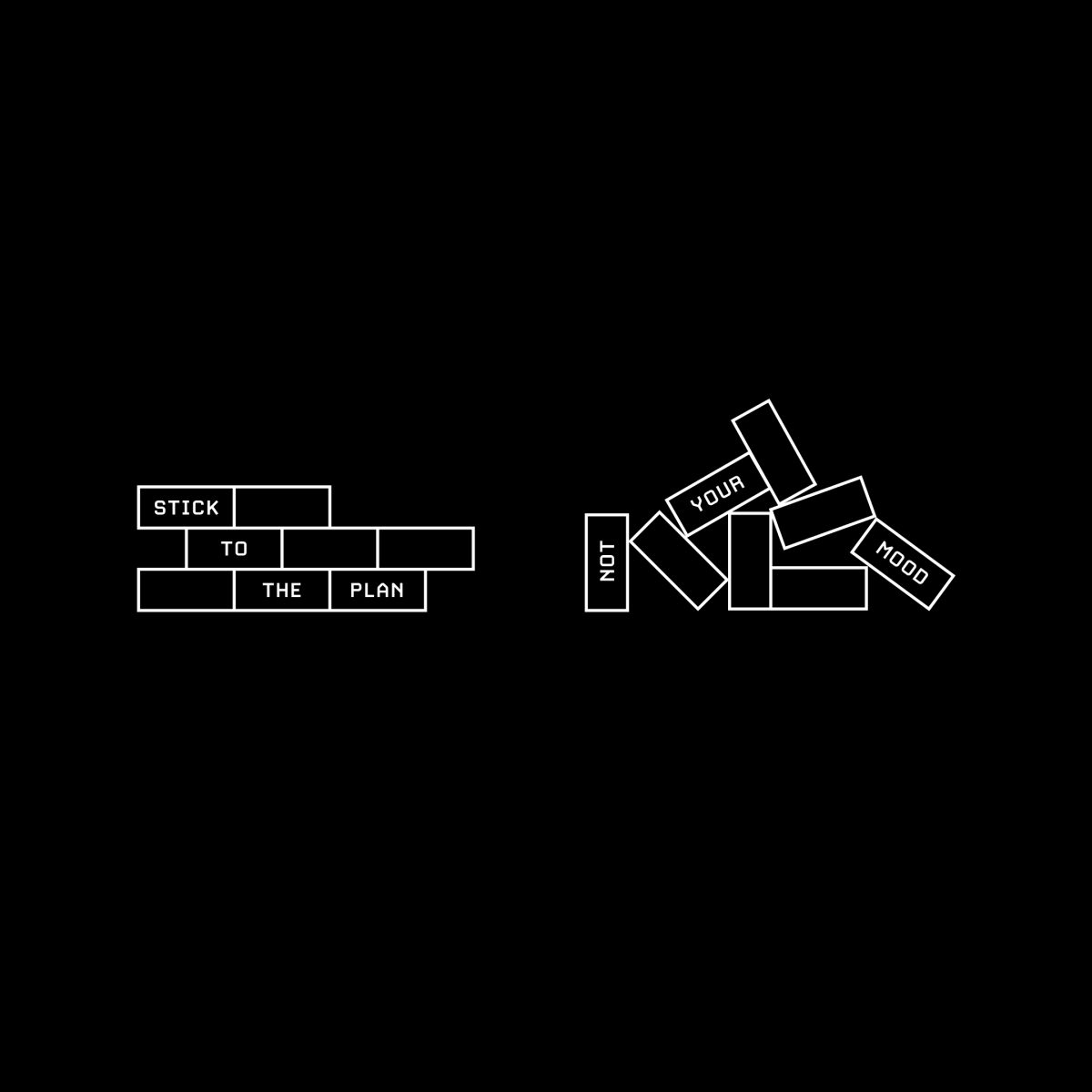 黑白极简文字壁纸