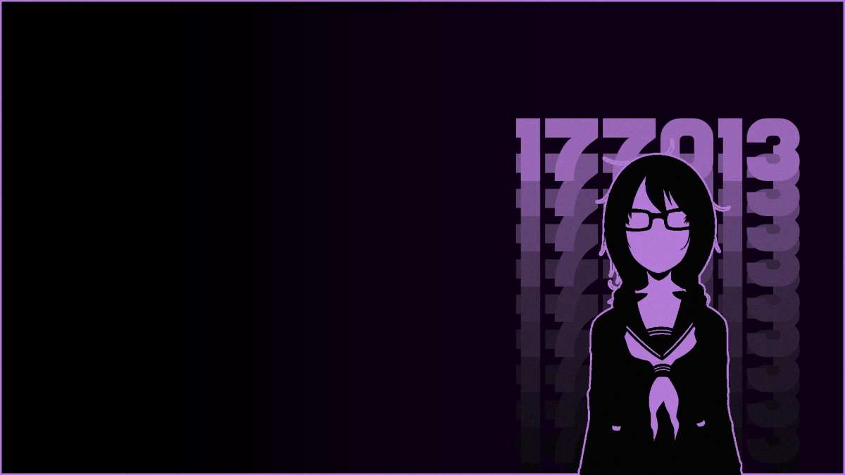 紫色动漫女孩壁纸