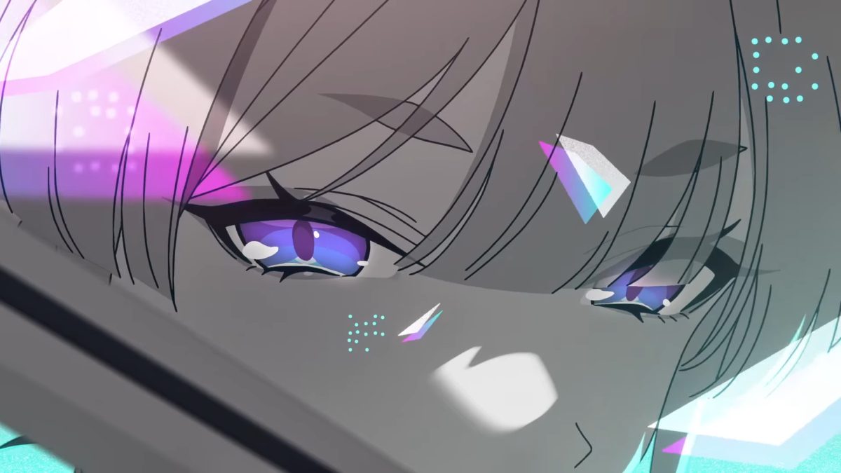 紫色瞳孔动漫女孩