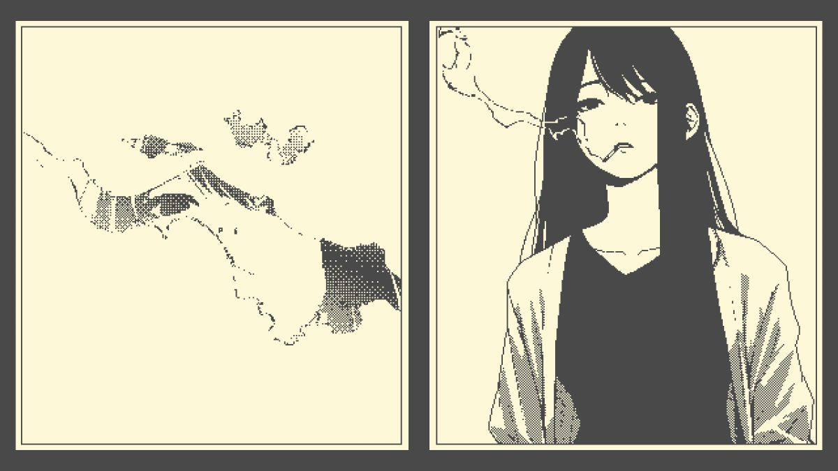 简约烟雾女孩