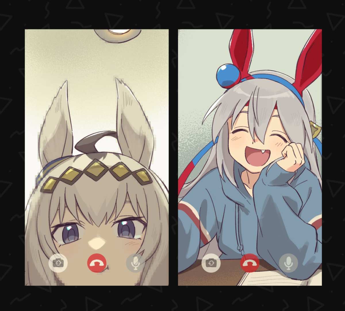 灰发少女可爱头像