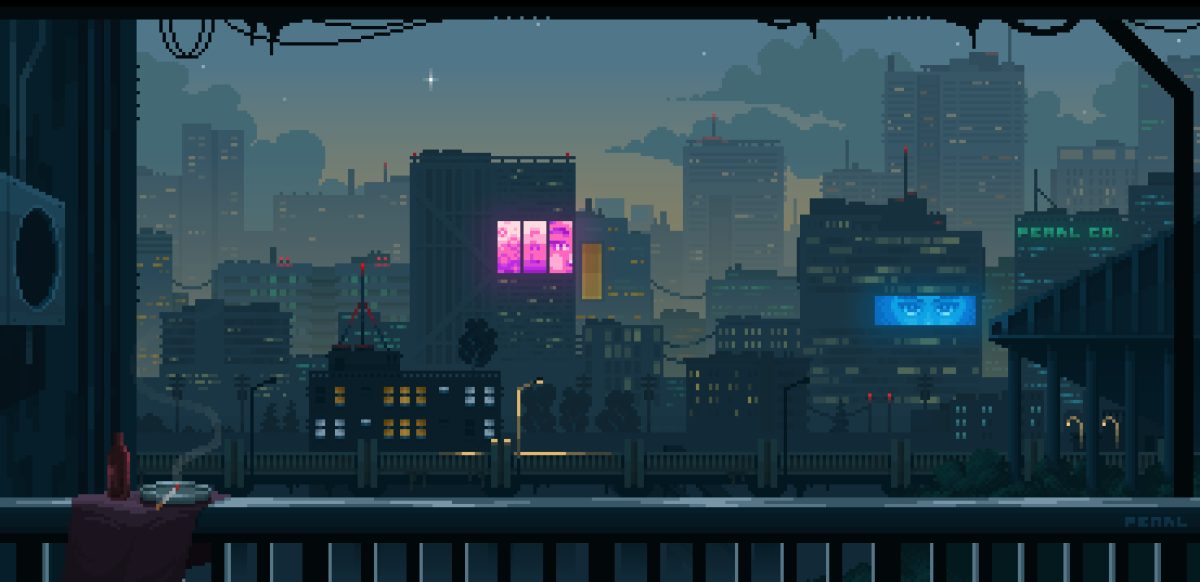 像素都市黄昏