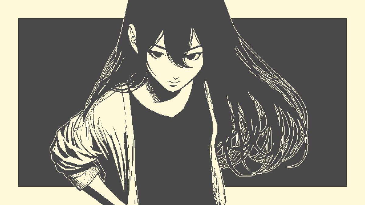 像素风长发女孩