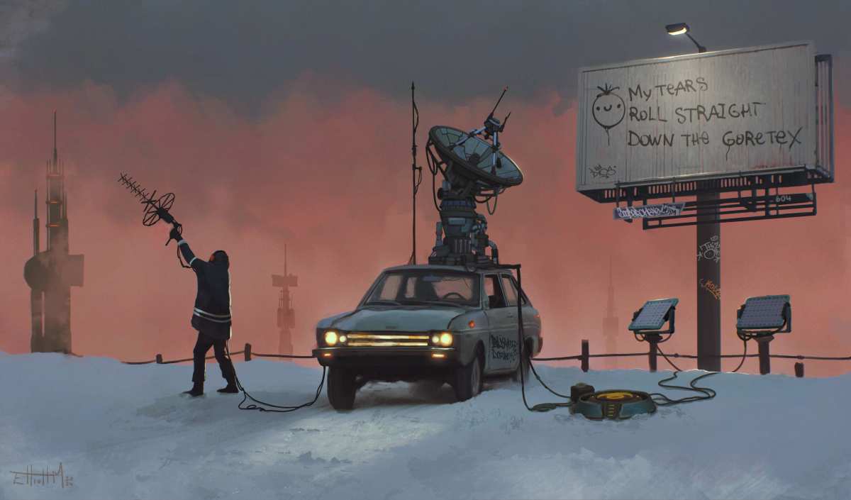 未来雪地通信车