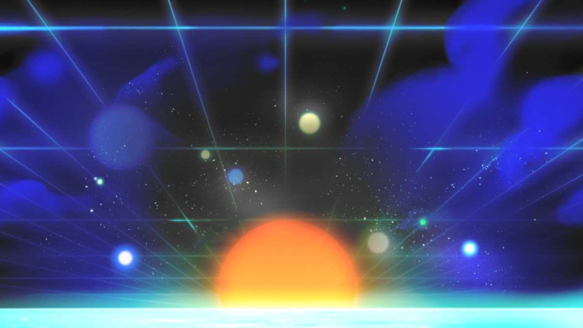 星际网格日落