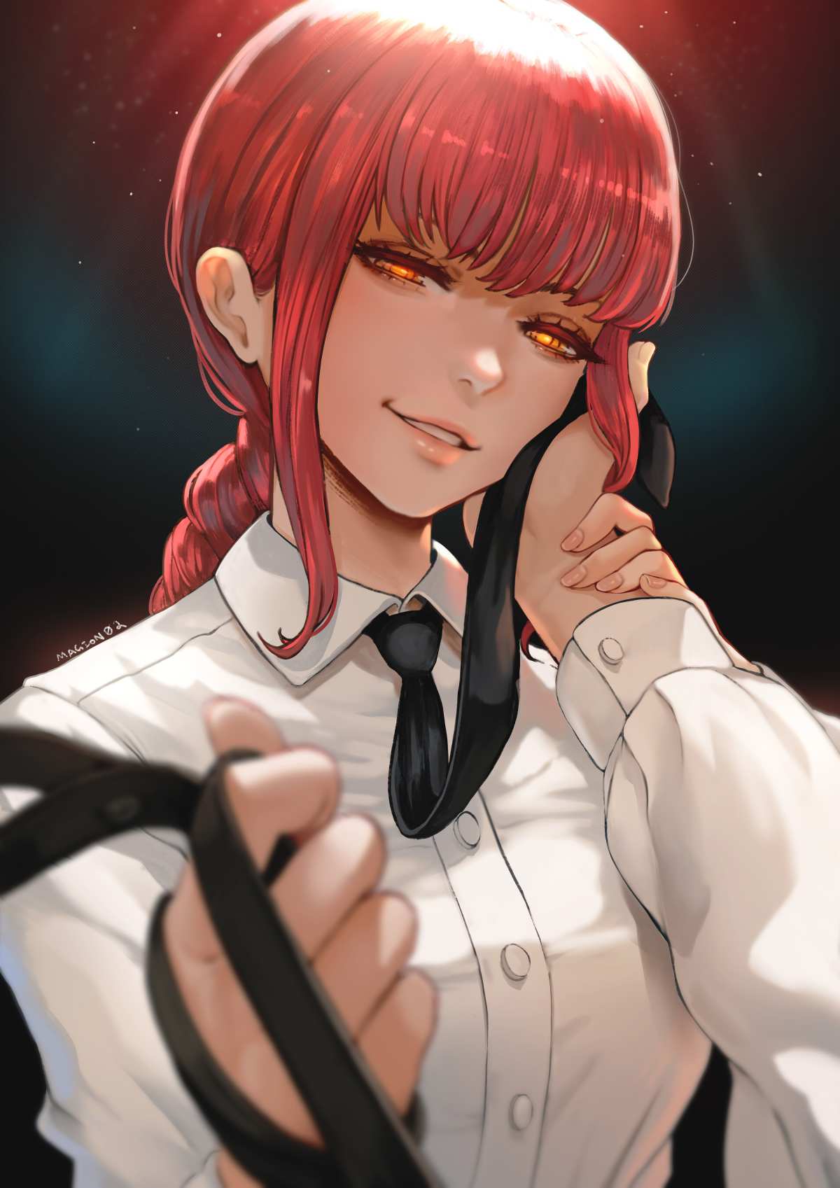 红发少女桌面壁纸