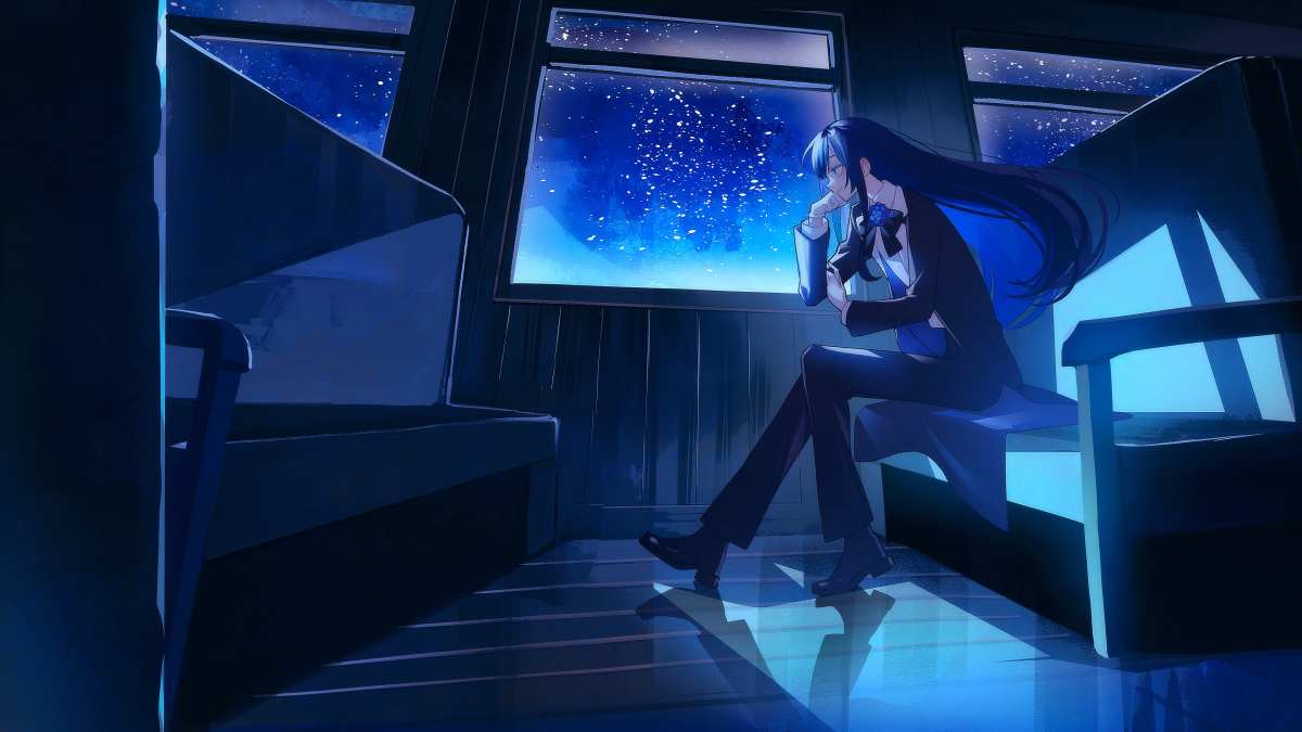 夜空下的沉思