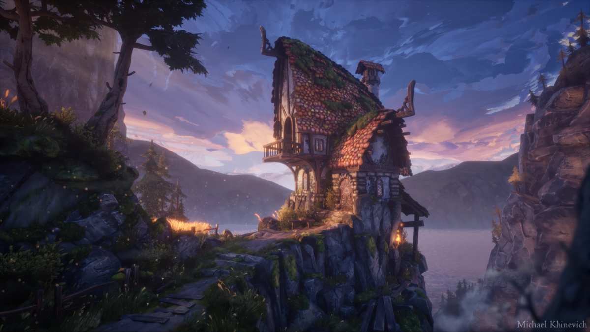 悬崖上的梦幻小屋