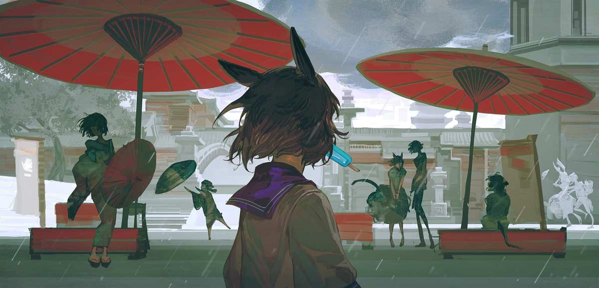 雨中漫步
