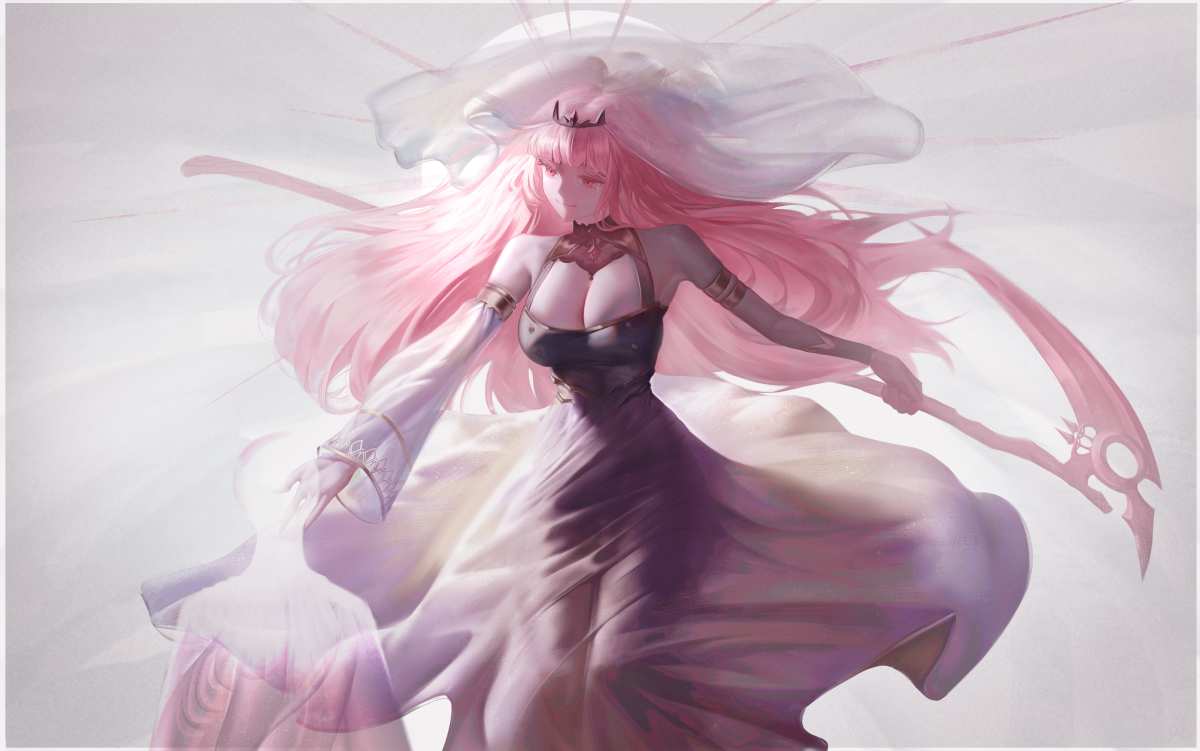 粉发女战士动态壁纸