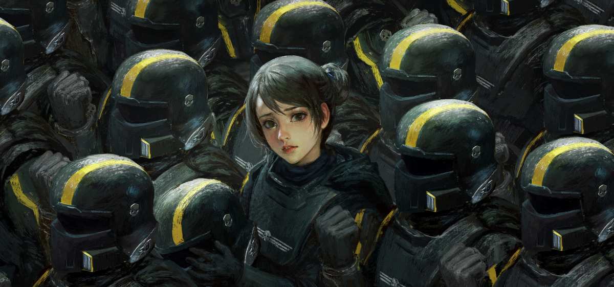 女兵与机甲战士