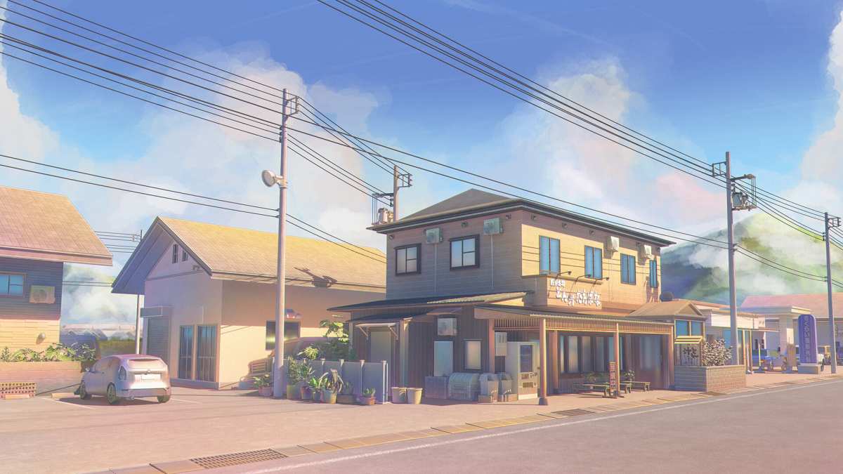 宁静小镇街景