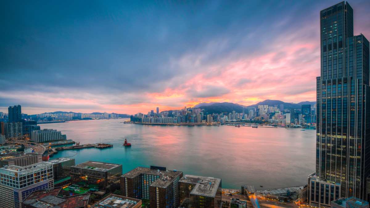 港城日落