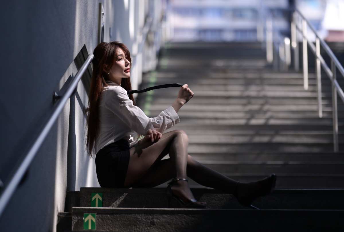 楼梯上的优雅