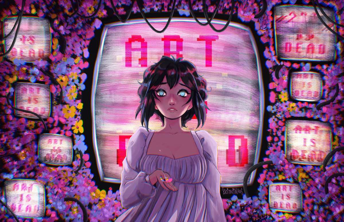 数字艺术的梦幻女孩