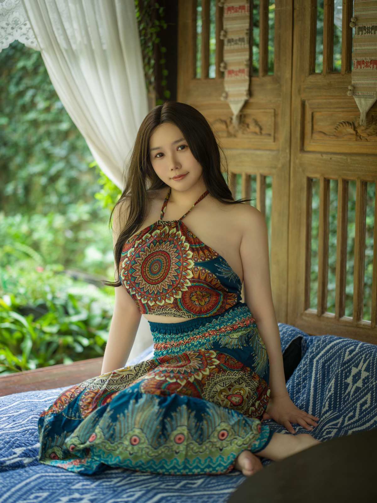 热带风情美女