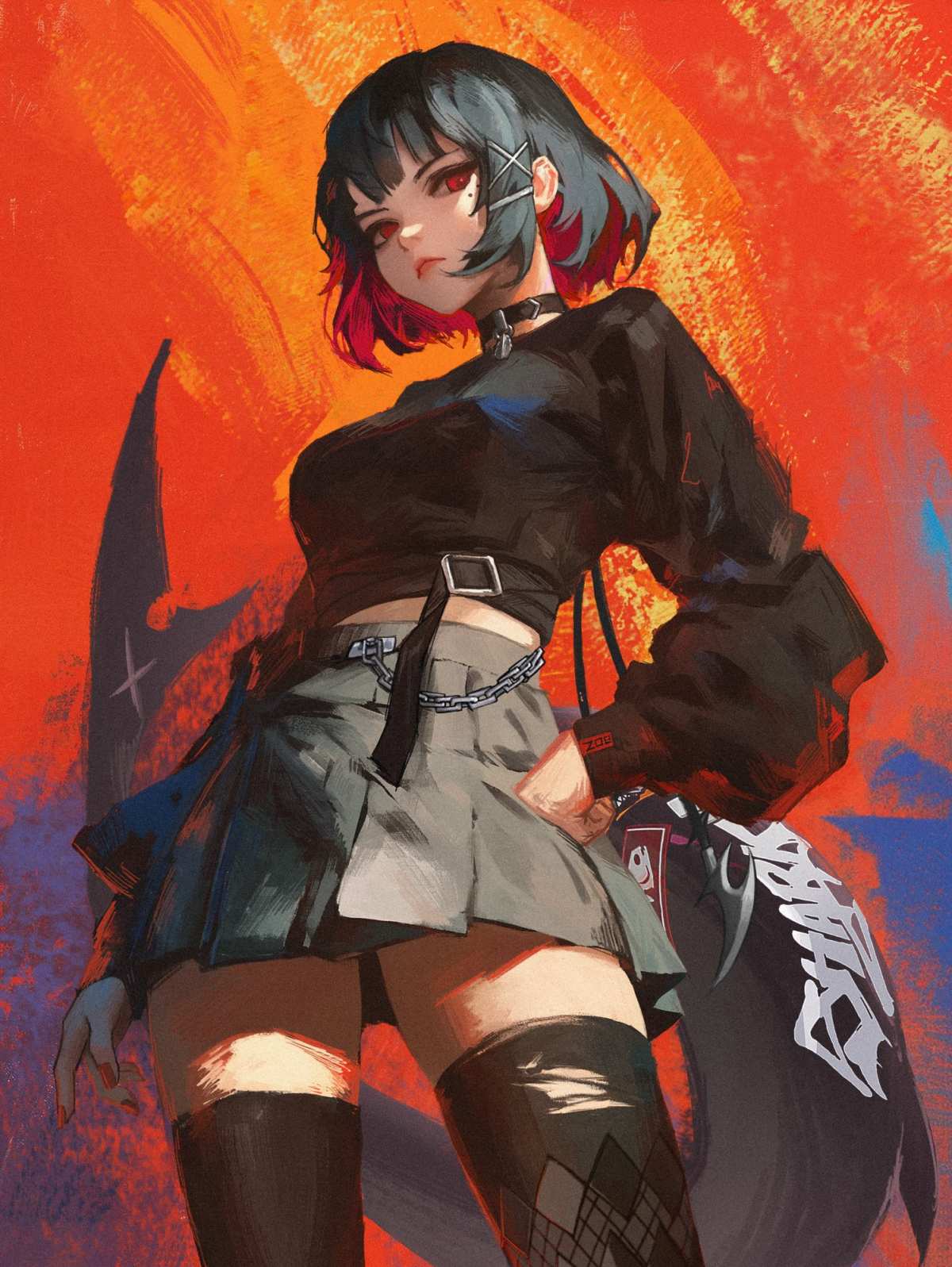 暗黑系动漫女孩