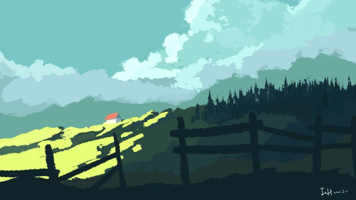 宁静山间小屋
