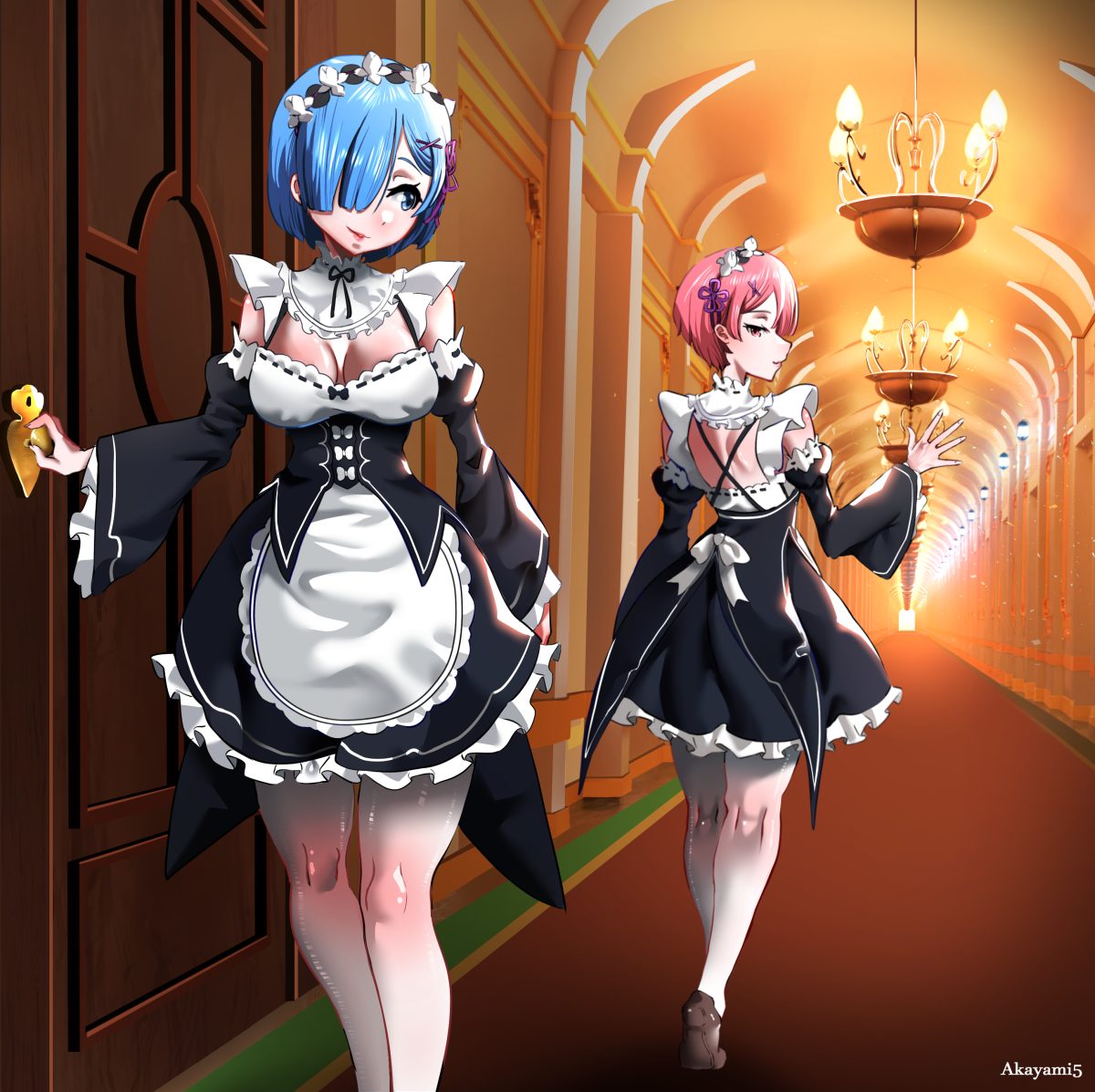 双马尾女仆姐妹