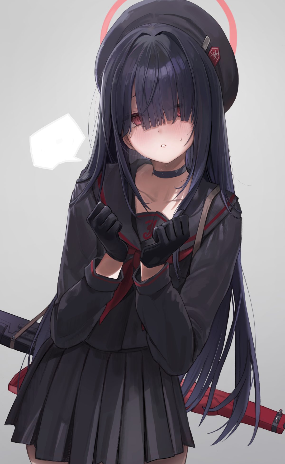 蓝发少女动态壁纸